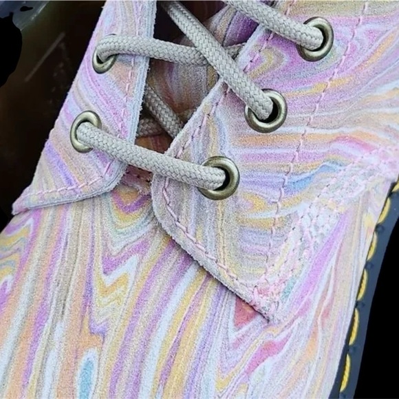 Dr. Martens Multicolor Pascal 1460 Boots in Pink and Orange Swirl Wiener Size 7 - Picture 8 of 11